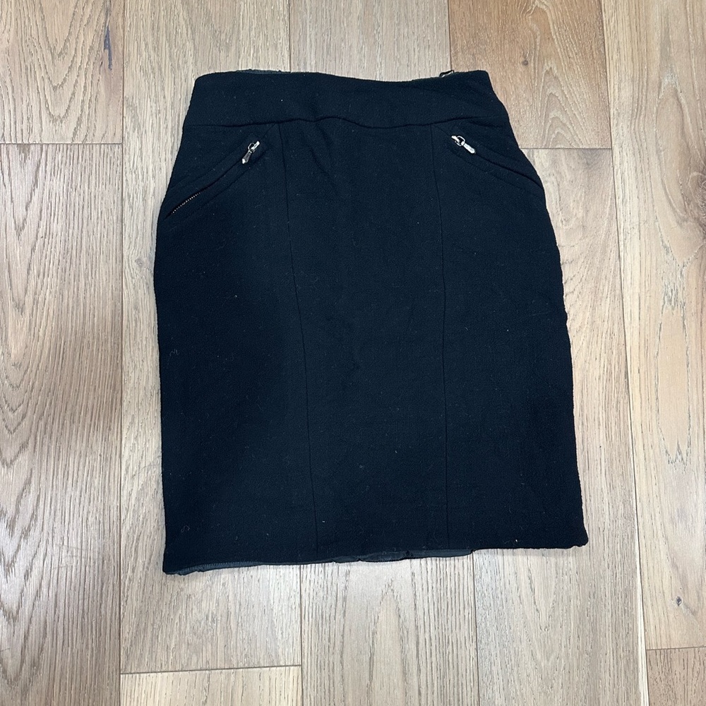 CHANEL Black Pencil Skirt